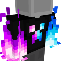 Blue Pink Fire Creeper Hoodie on the Minecraft Marketplace by Red Eagle Studios