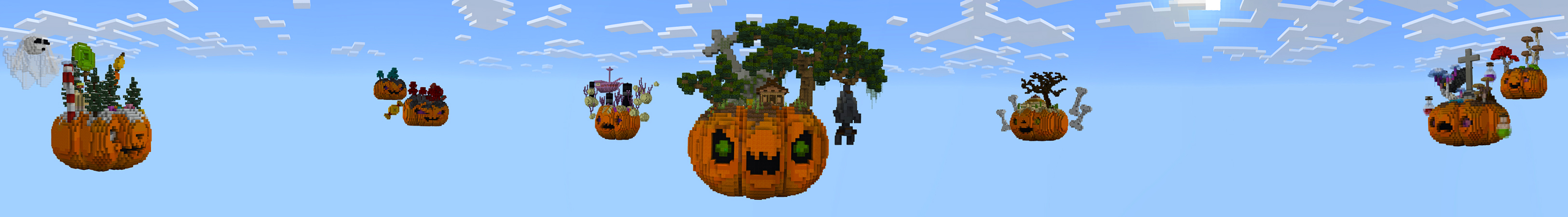 Halloween Skyblock Panorama