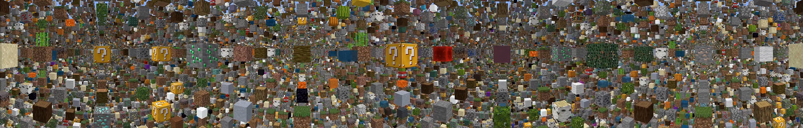 Lucky Block Sky Grid panorama