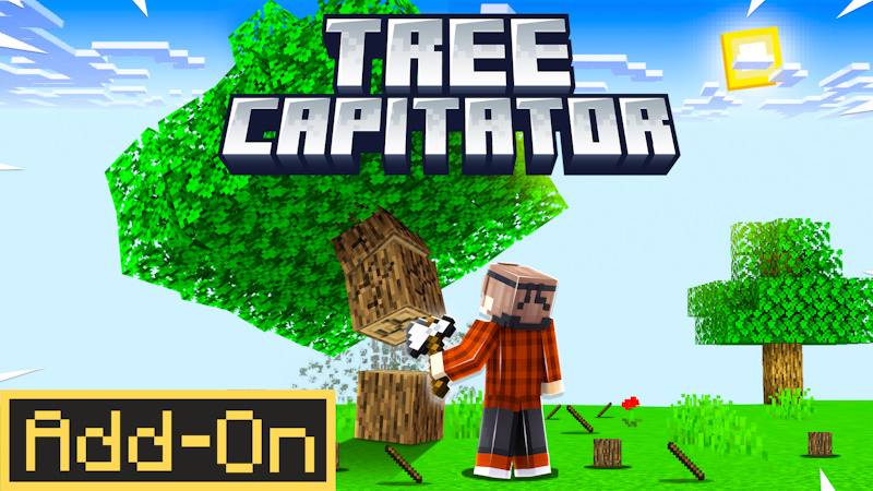 TreeCapitator Add-On on the Minecraft Marketplace by Hielke Maps