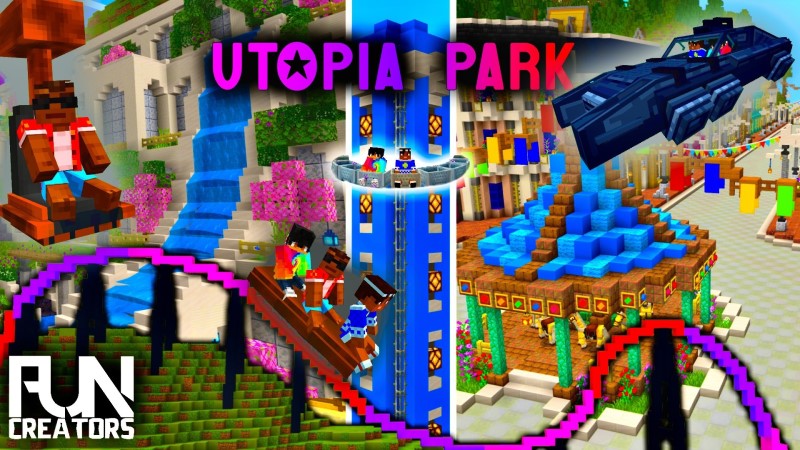 Utopia Park Theme Park Key Art