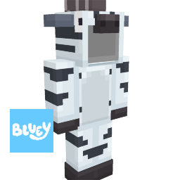 Bluey's Zebra Onesie on the Minecraft Marketplace by Jigarbov Productions