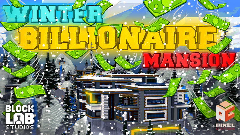 Winter Billionaire Mansion Key Art