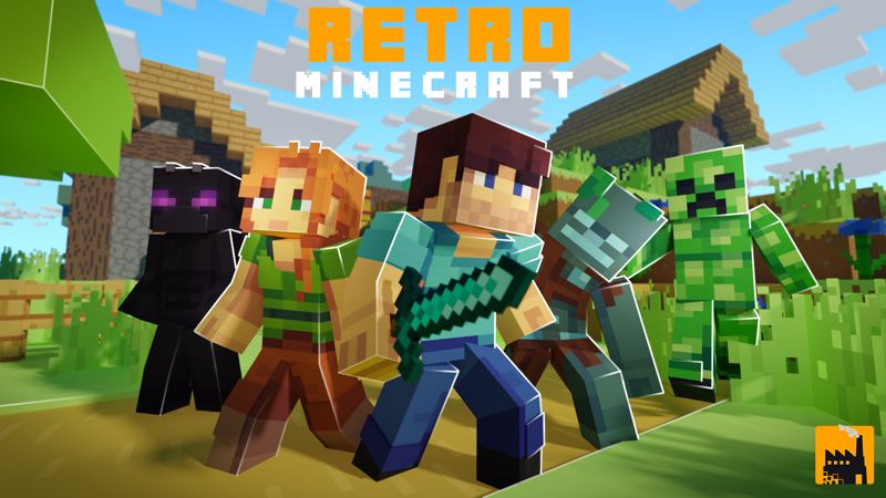 Retro Minecraft Key Art