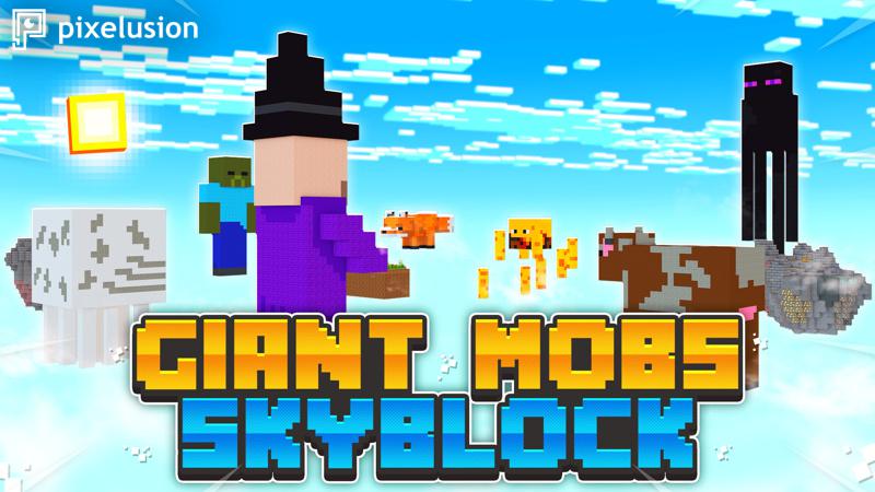 Giant Mobs Skyblock Key Art