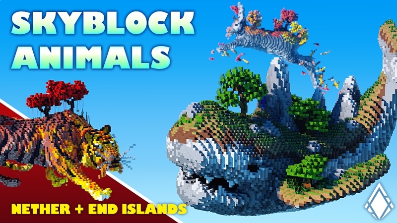 Skyblock Animals by 4KS Studios - Minecraft Marketplace (via