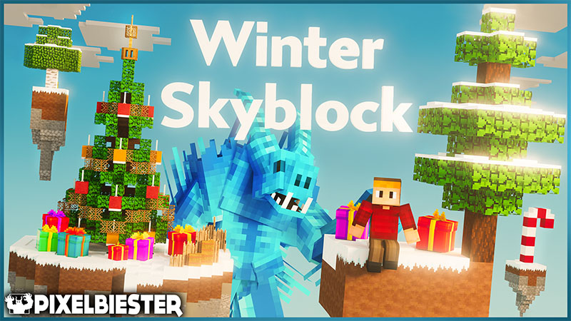 Winter Skyblock Key Art