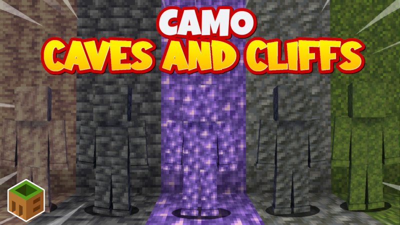 Camo Caves and Cliffs Key Art