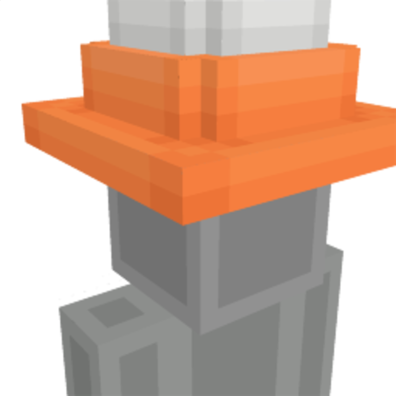 Traffic Cone by Ready, Set, Block! Minecraft Marketplace (via