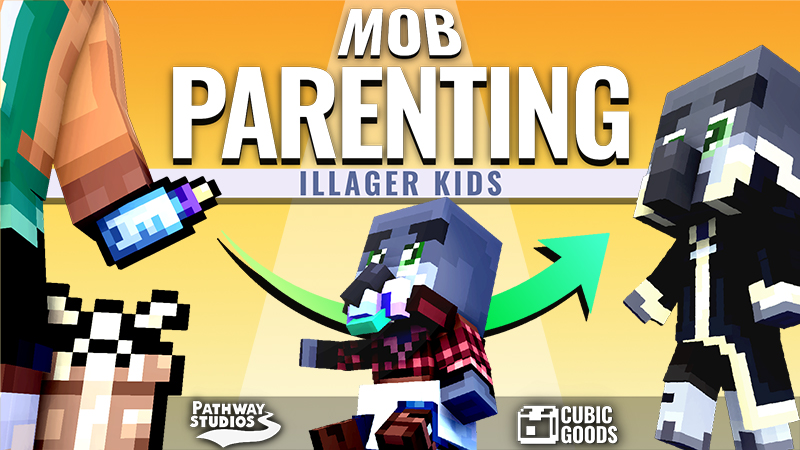 Mob Parenting: Illager Family Key Art