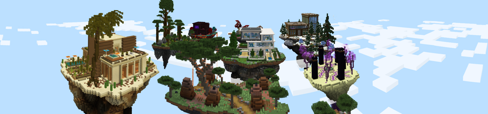 Skyblock Mansions Panorama