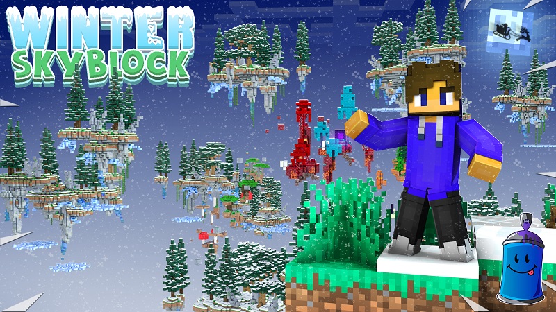 Winter Skyblock Key Art