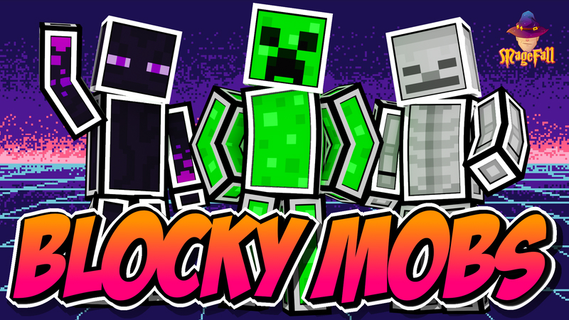 Blocky Mobs Key Art