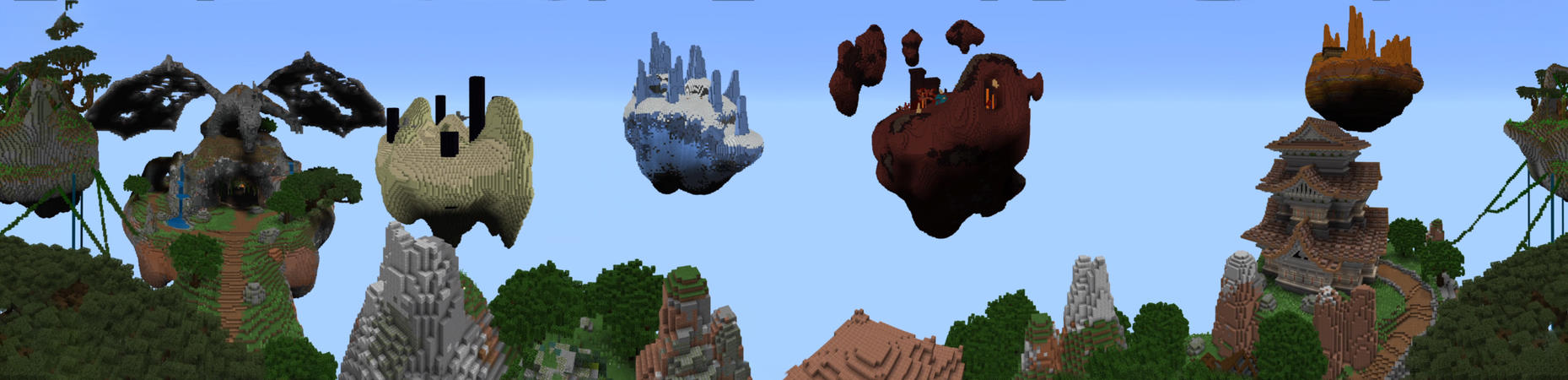 Skyblock Dragons Panorama