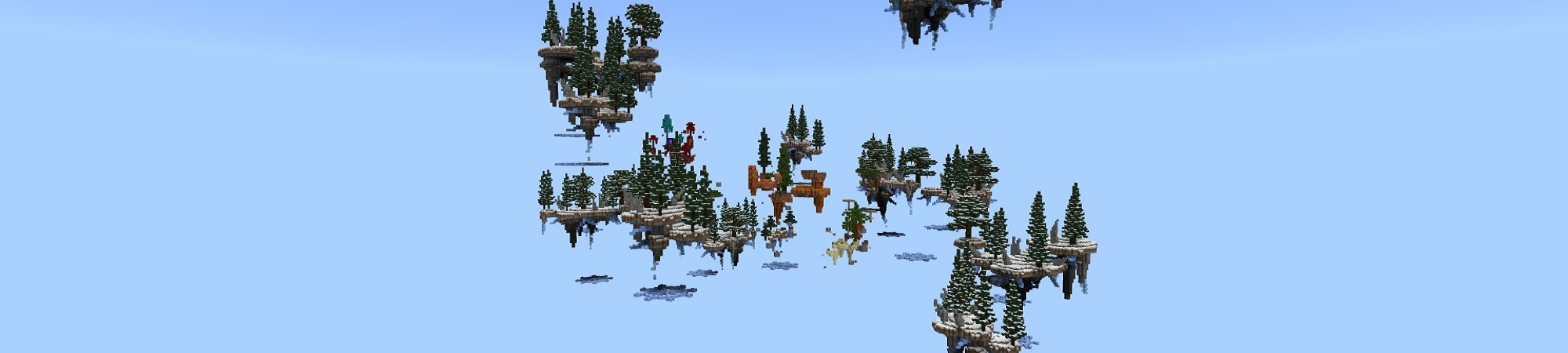 Winter Skyblock Panorama