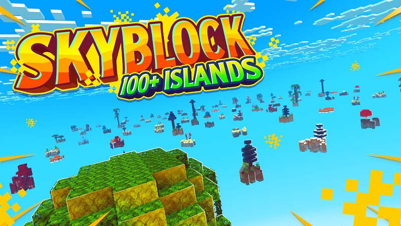 Skyblock 100+ Islands Key Art