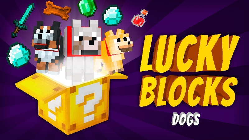 Lucky Blocks Dogs Key Art