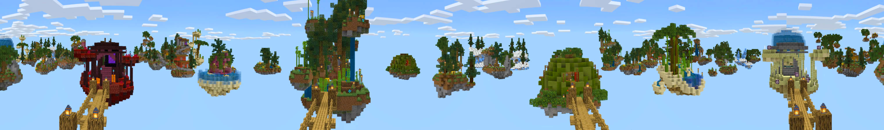 Infinity Lucky Block Skyblock Panorama