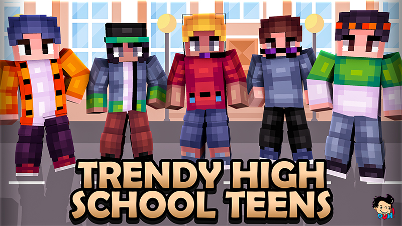 Trendy High School Teens Key Art