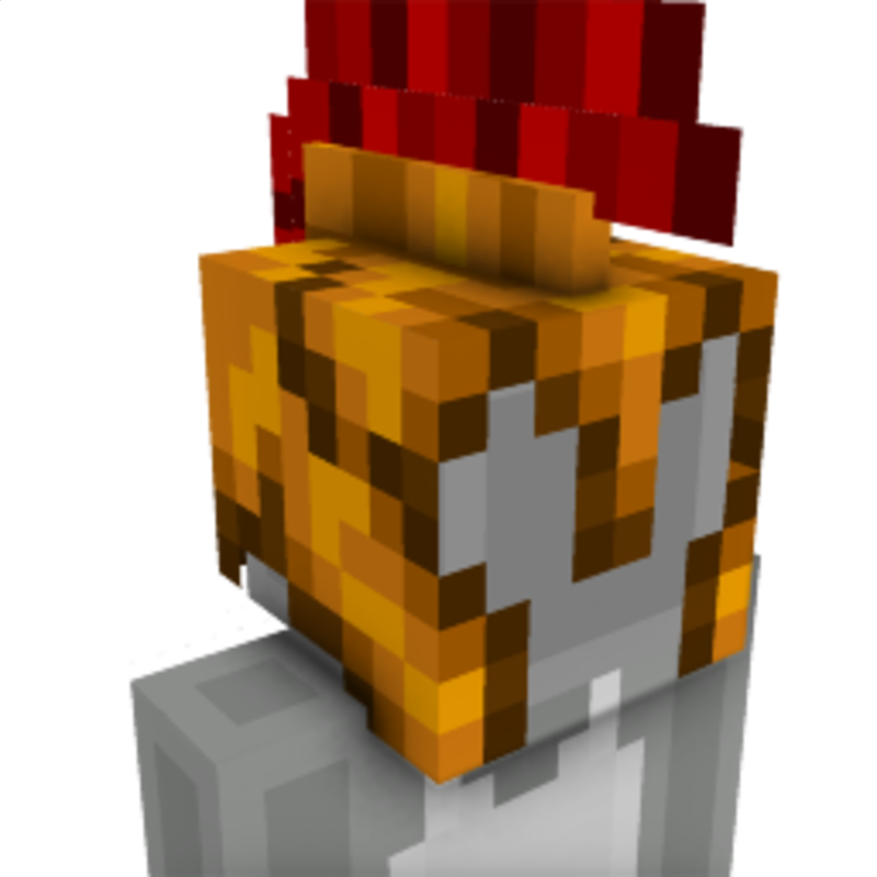 Gladiator Roman Helmet by UnderBlocks Studios Minecraft Marketplace