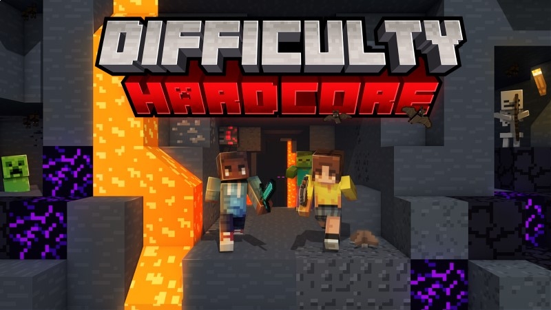 Difficulty Hardcore By Shapescape Minecraft Marketplace Via Playthismap Com