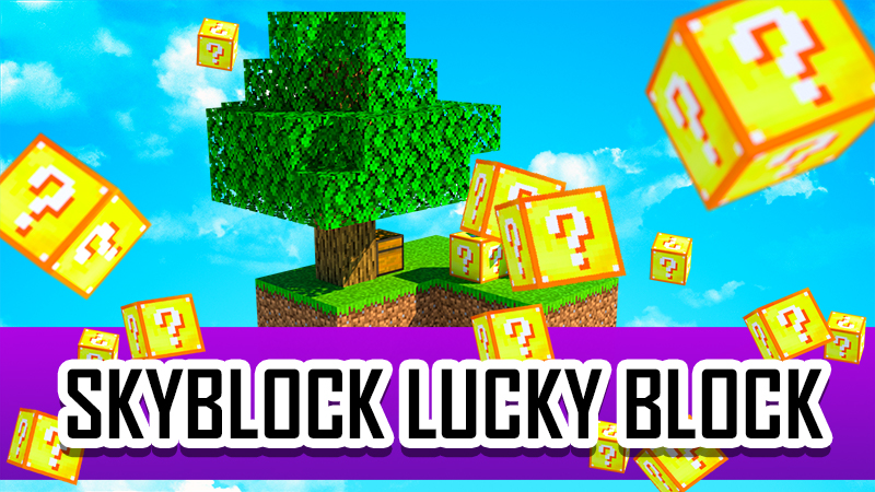 SKYBLOCK LUCKY BLOCK Key Art