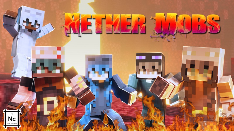 Nether Mobs Key Art