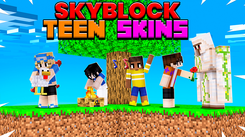 Skyblock Teen Skins Key Art