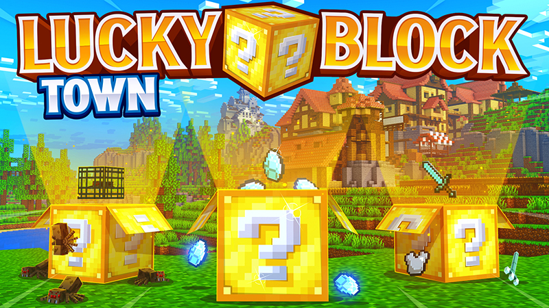 Lucky Block Town Key Art