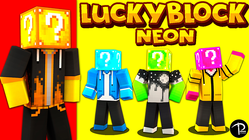 Lucky Block Neon Heads Key Art