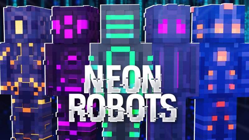 Neon Robots Key Art