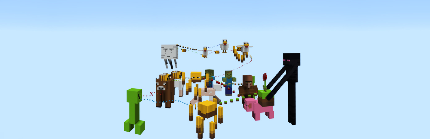 Giant Parkour Mobs Panorama