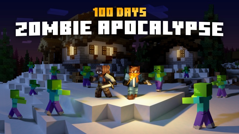 100 Days: Zombie Apocalypse Key Art