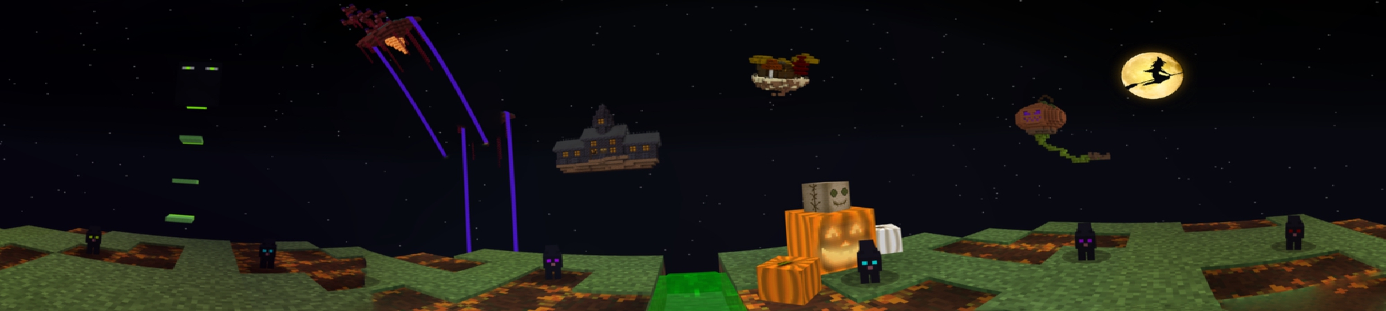 Halloween Skyblock Panorama