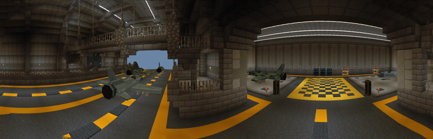 Skyblock Bunker Panorama