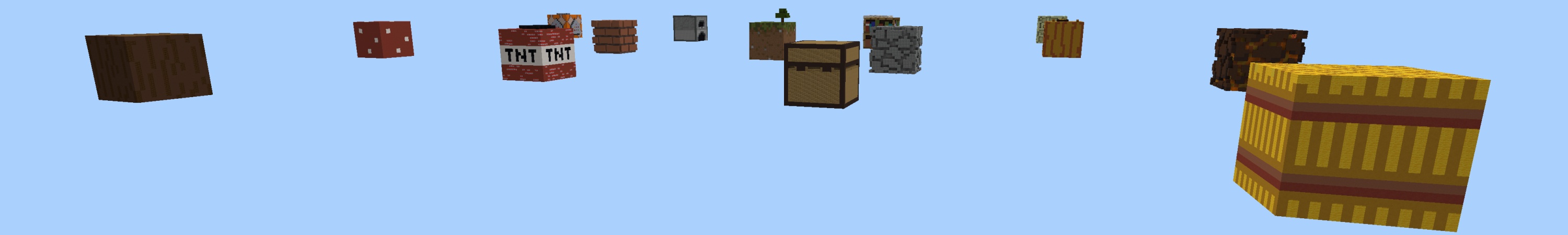 Skyblock Giant Blocks Panorama