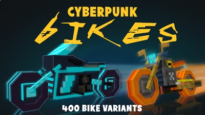 Cyberpunk Bikes on the Minecraft Marketplace by Mine-North Cyberpunk Bikes on the Minecraft Marketplace by Mine-North