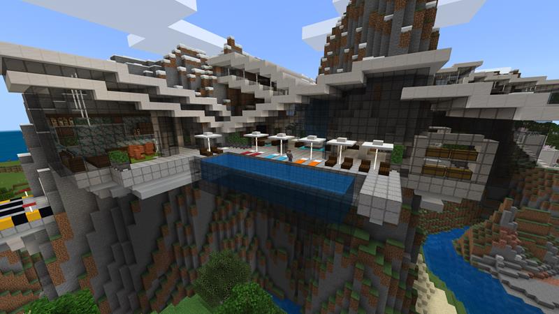 Cliffside Mansions by Razzleberries