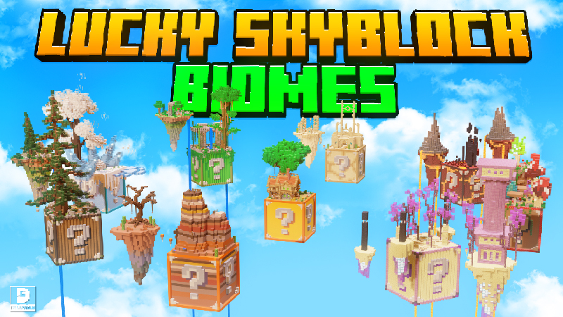 Check out SkyBlock Lucky Block, a community creation available in the  Minecraft marketplace.