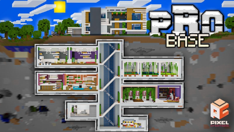 Pro Base by BLOCKLAB Studios - Minecraft Marketplace (via playthismap.com)