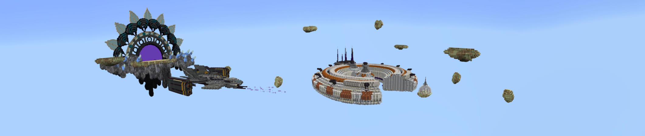 Skyblock Space Wars Panorama