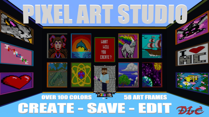 Pixel Art Studio In Minecraft Marketplace Minecraft