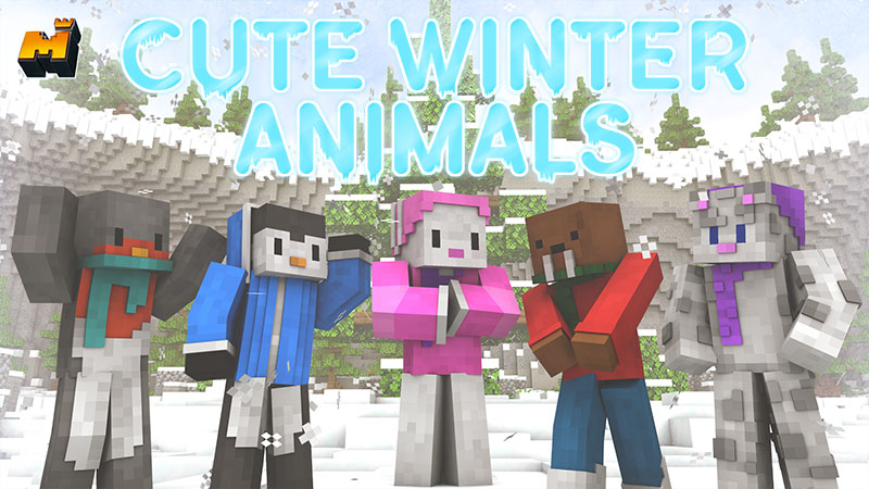 Cute Winter Animals Key Art