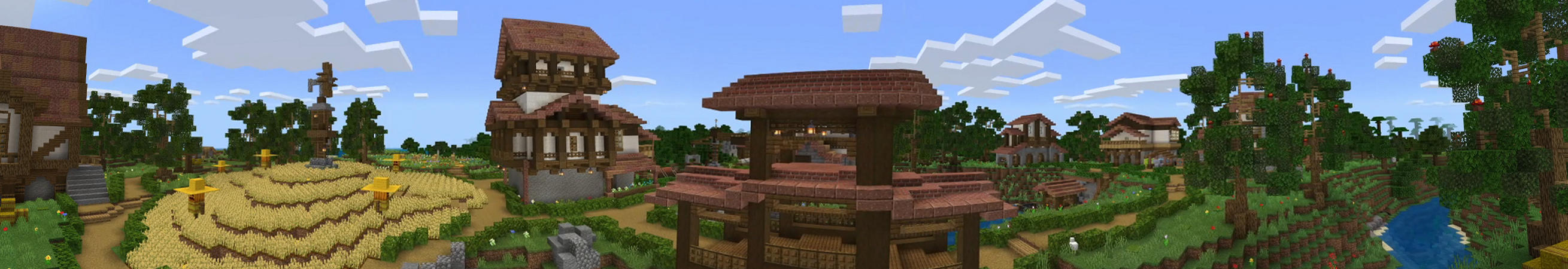 Cute Medieval Town Panorama
