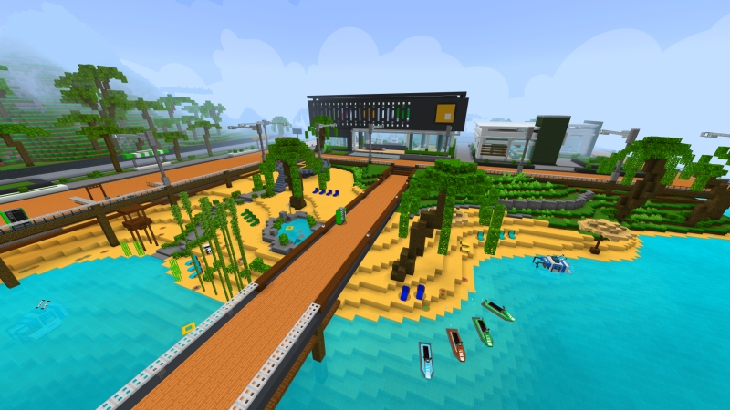 Modern Private Island In Minecraft Marketplace Minecraft