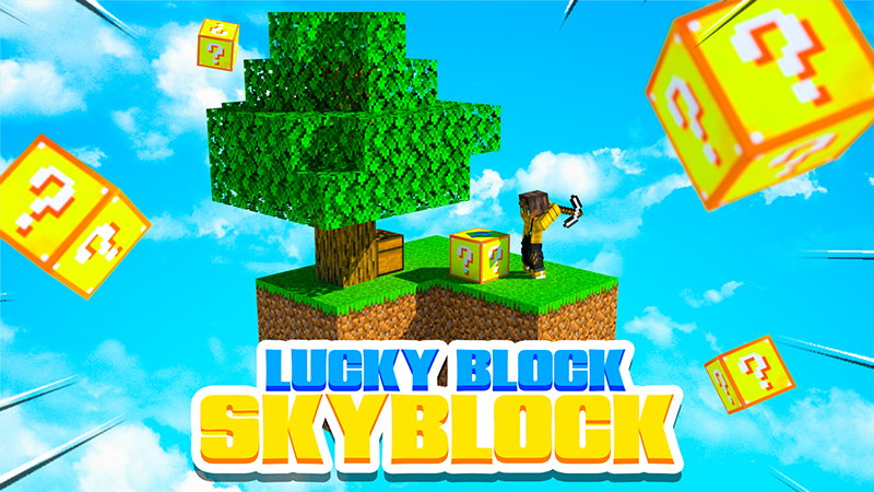 Lucky Block Skyblock Key Art