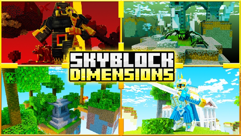 Skyblock Dimensions Key Art