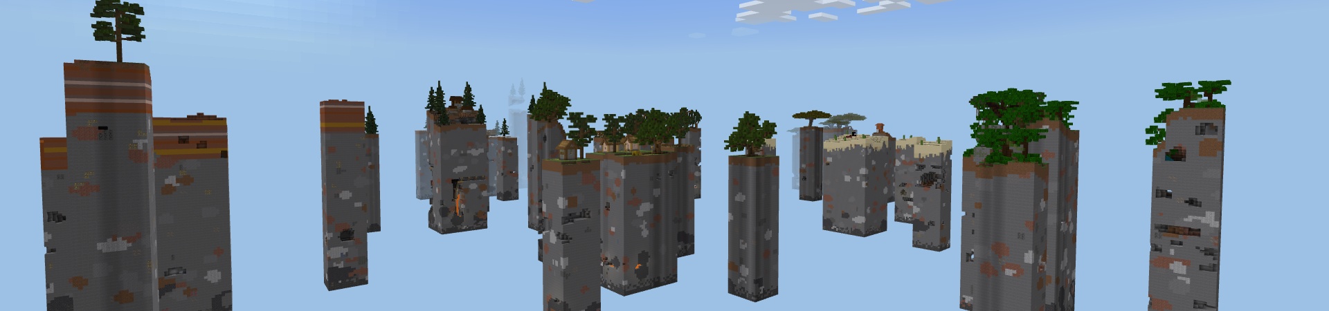 Skyblock Chunk Challenge Panorama