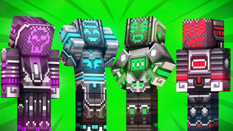 Emoji Bots Neon 40 on the Minecraft Marketplace by 57Digital Emoji Bots Neon 40 on the Minecraft Marketplace by 57Digital