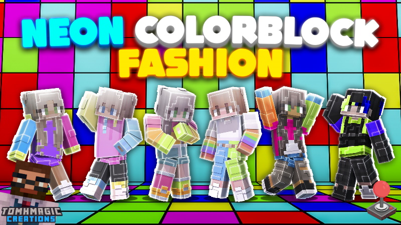 Neon Colorblock Fashion Key Art